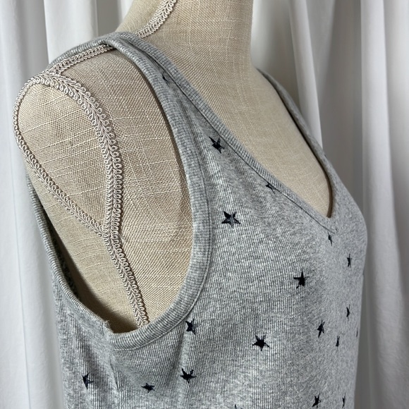 Sonoma XL Grey Stars Ribbed Tank - Picture 7 of 12